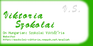 viktoria szokolai business card